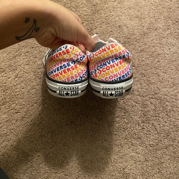 Women’s White/Multi color Converse - Picture 3 of 6